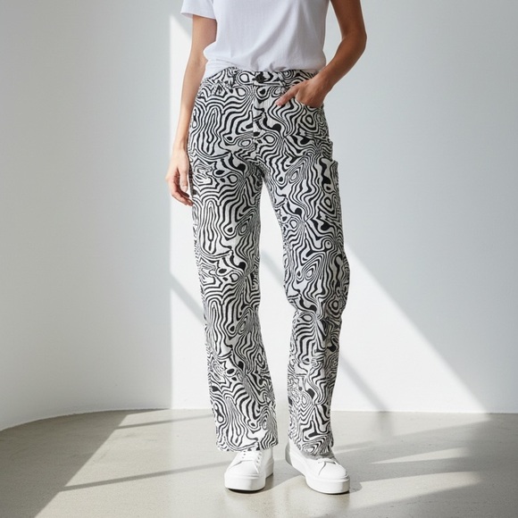 Ragged Denim - Ragged Zebra Print Denim Jeans
